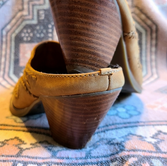 1990's Coldwater Creek Leather Mule Slides Size 8.5 - Picture 9 of 16